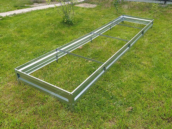 gryadka-cink Грядка «Усиленная» оцинкованная (высота 15 см) — изображение 1